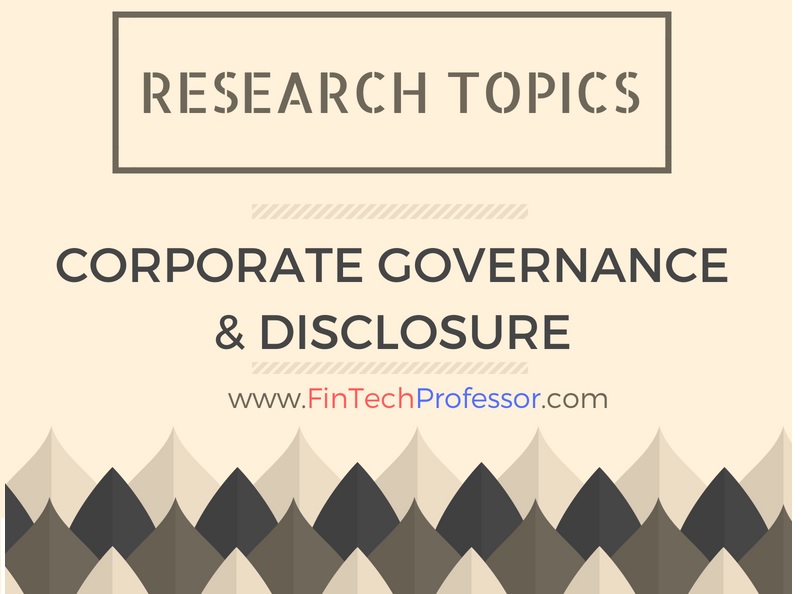 corporate governance topics for research