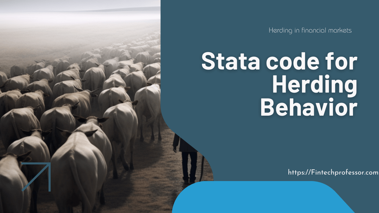 Herding in financial markets Stata code